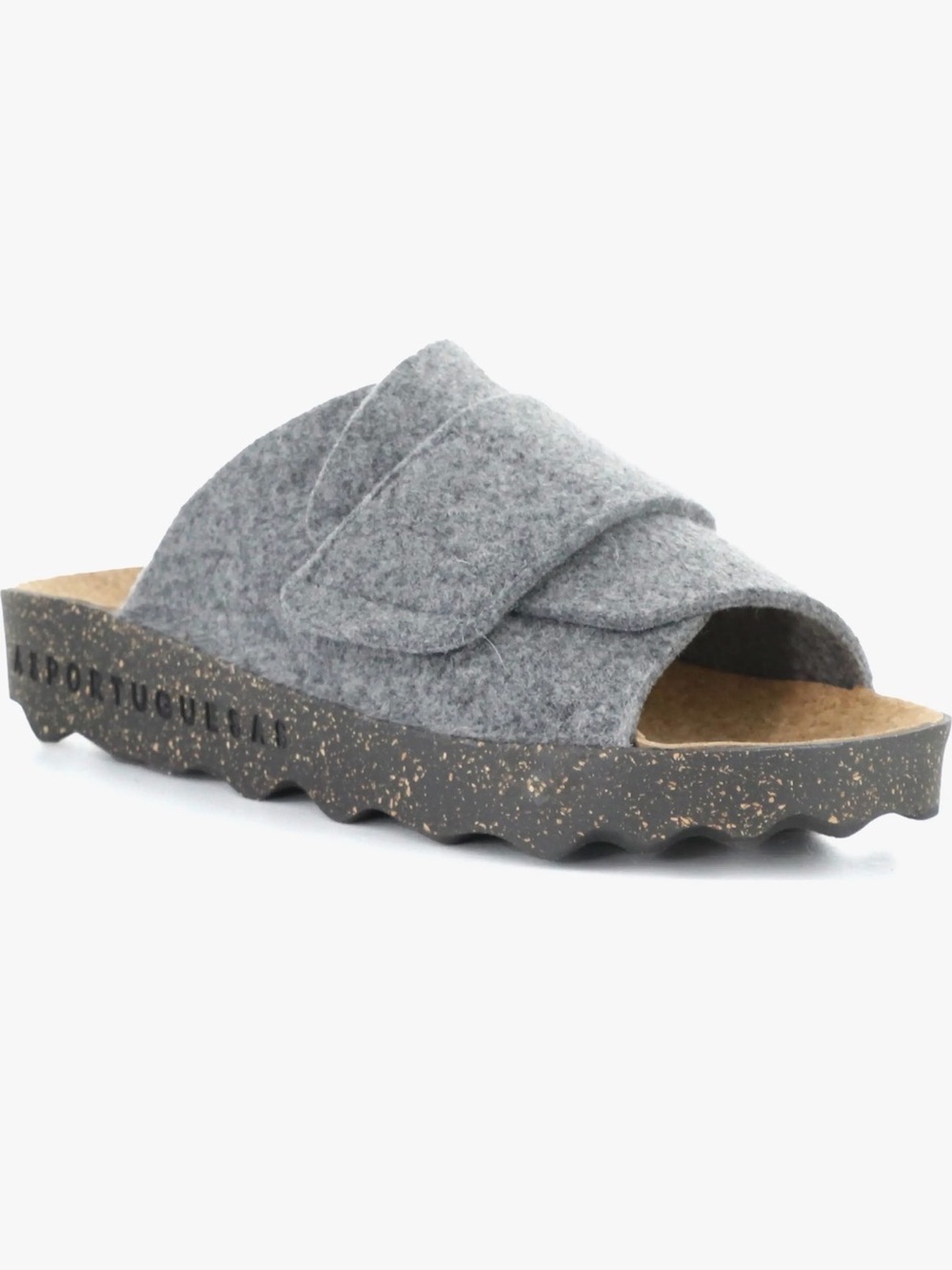 Asportuguesas by Fly London Clavi Wool Felt Slide Sandal